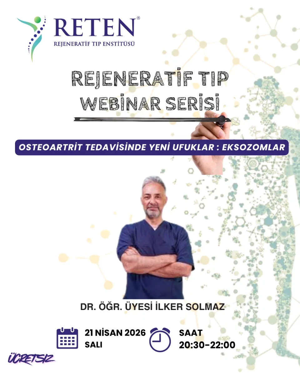 Dr. Öğr. Üyesi İlker SOLMAZ – Osteoartrit Tedavisinde Yeni Ufuklar: Eksozomlar